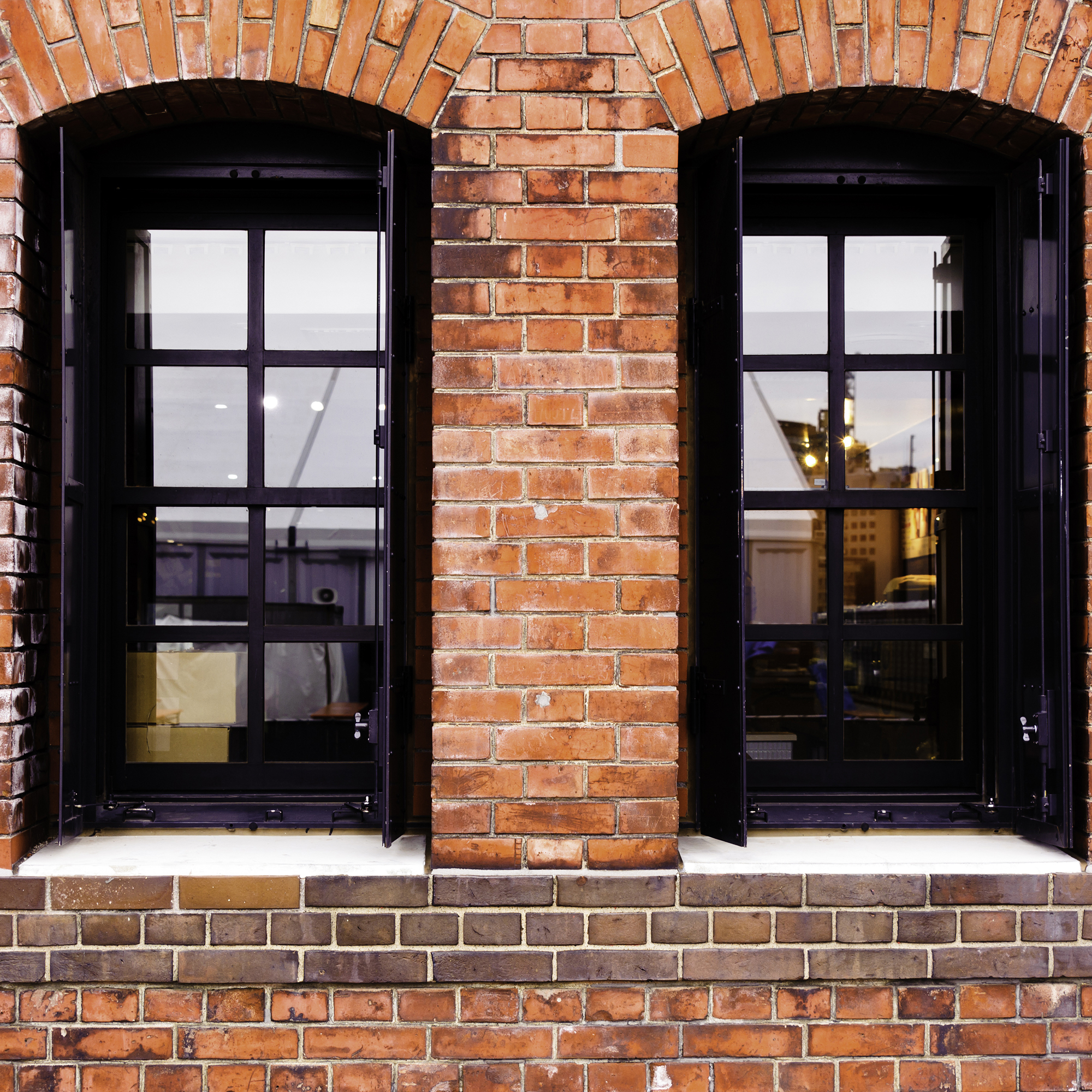 Commercial building windows